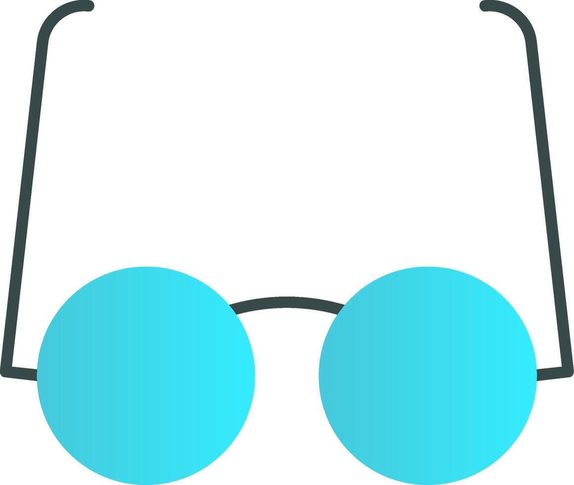 gafas de protección plano degradado icono vector