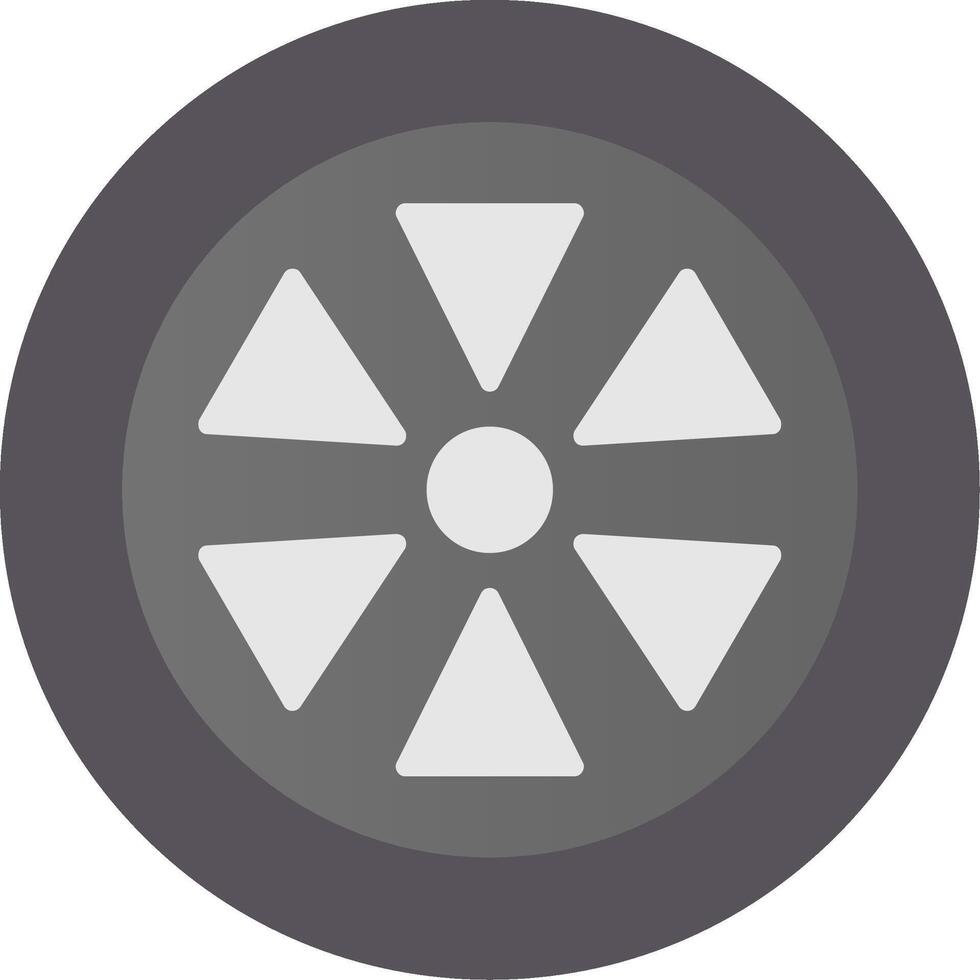 Wheel Flat Gradient  Icon vector