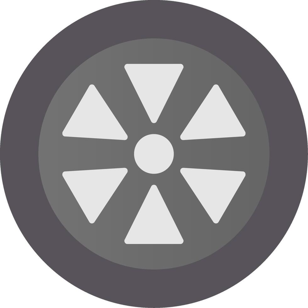 Wheel Flat Gradient  Icon vector