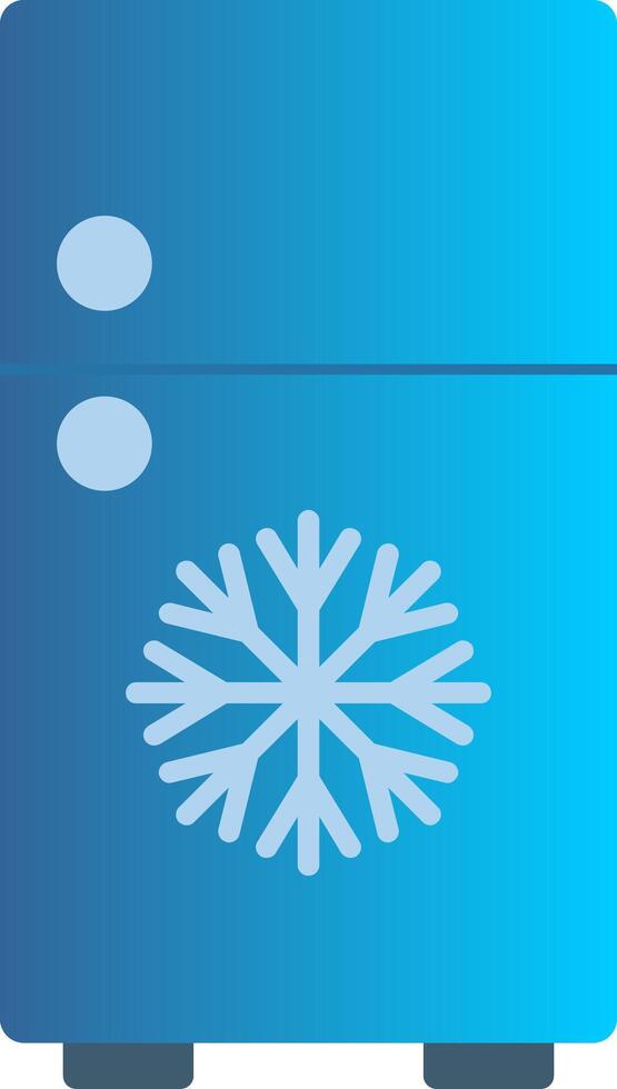 Refrigerator Flat Gradient  Icon vector