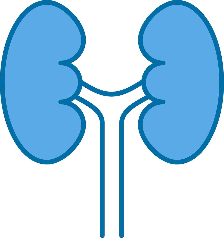 Urology Filled Blue  Icon vector