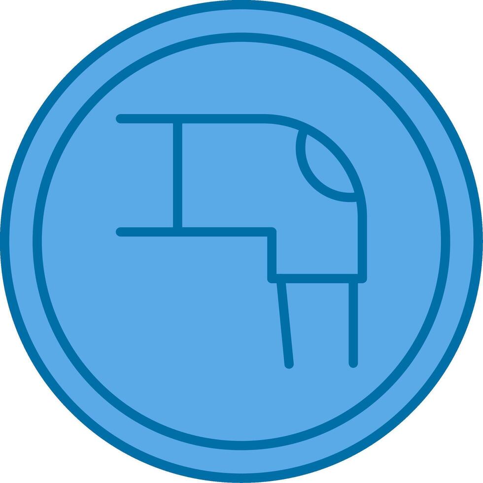 Orthopedics Filled Blue  Icon vector
