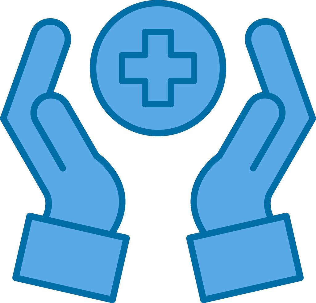 Health Care Filled Blue  Icon vector