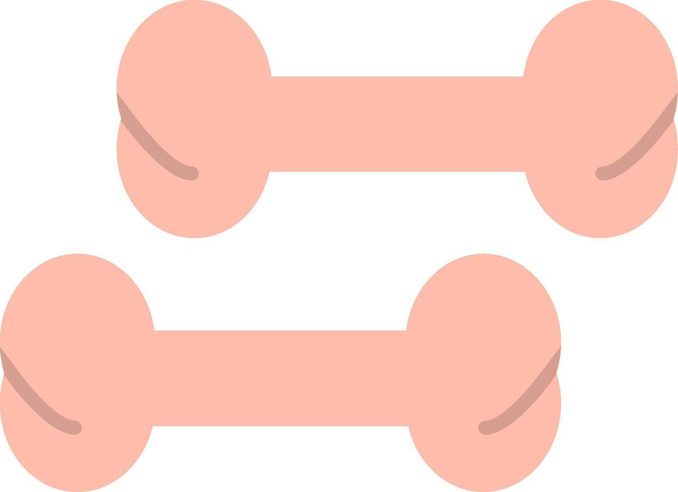 Bone Flat Gradient  Icon vector