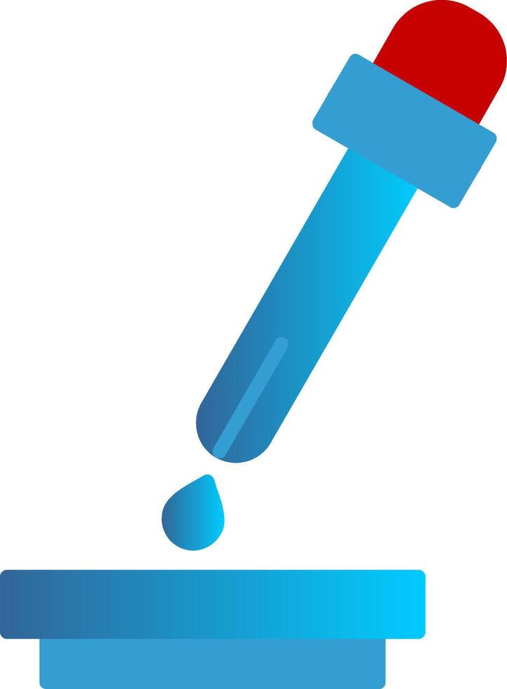 Pipette Flat Gradient  Icon vector