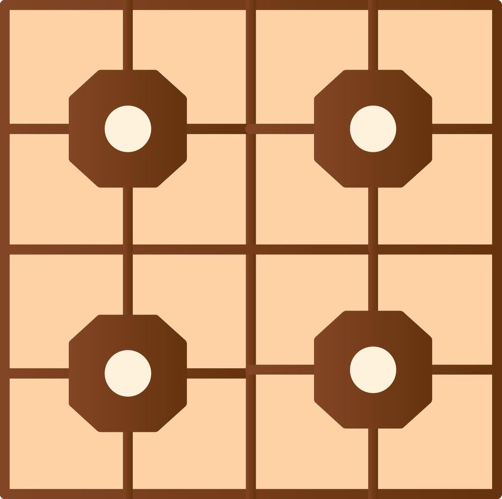 Floor Tiles Flat Gradient  Icon vector