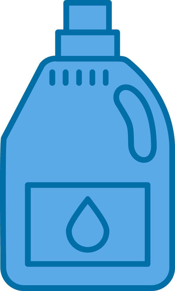 detergente lleno azul icono vector