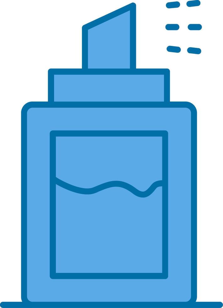 Deodorant Filled Blue  Icon vector