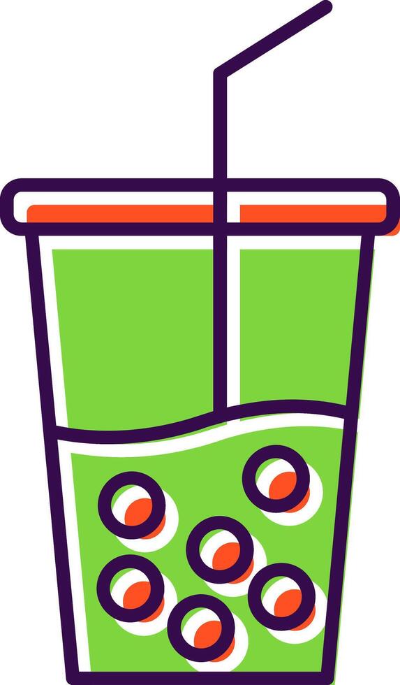 Soft Drink Filled  Icon vector