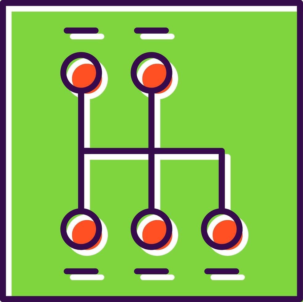 Shift Filled  Icon vector