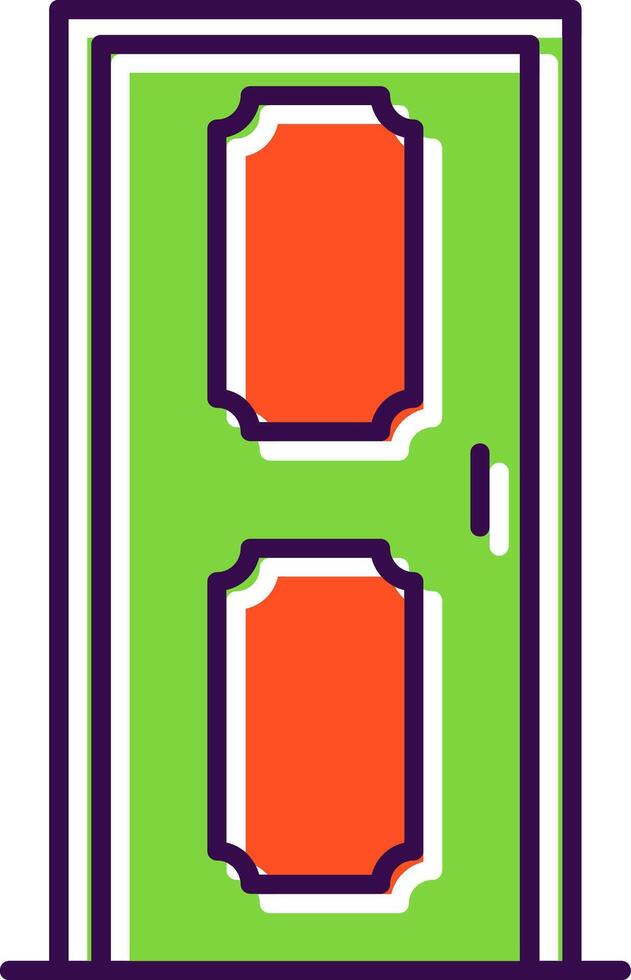 Door Filled  Icon vector