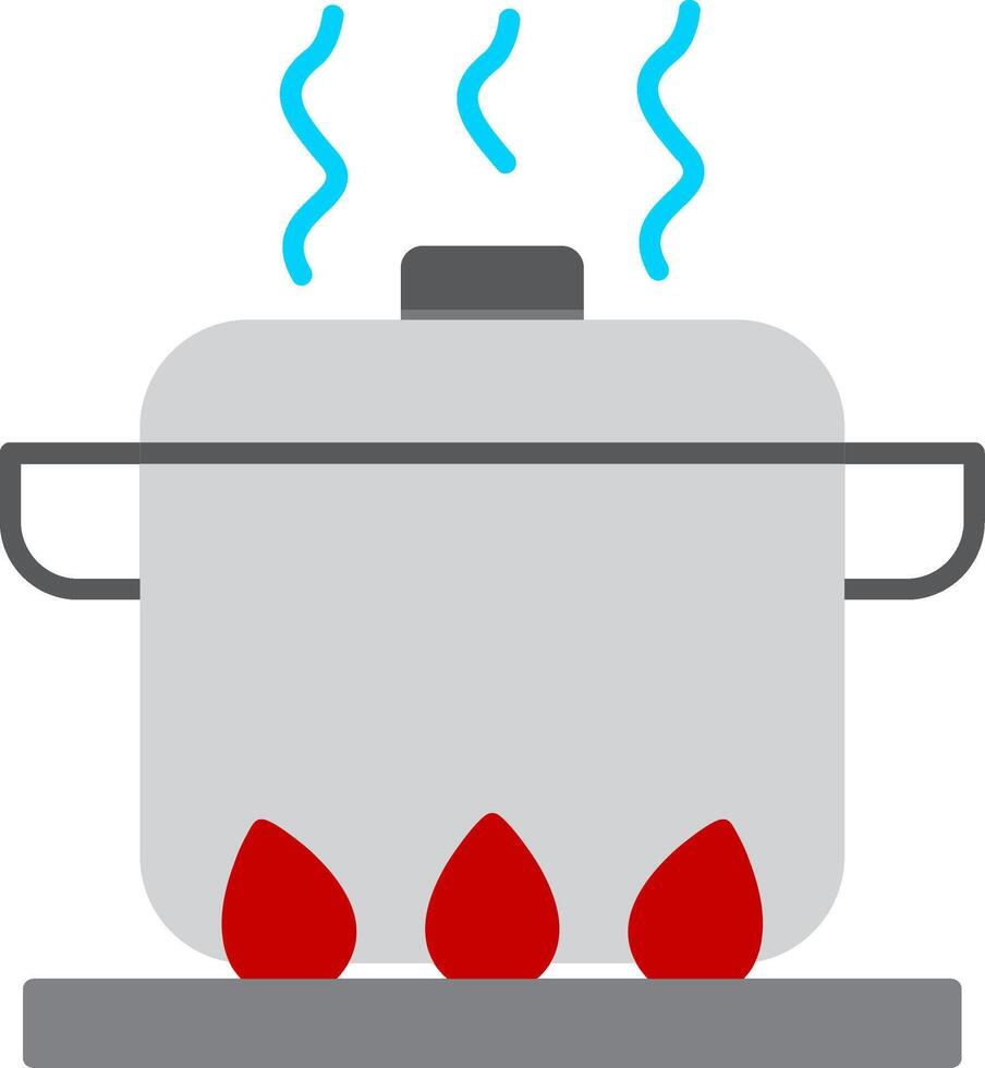 Boiling Flat Gradient  Icon vector
