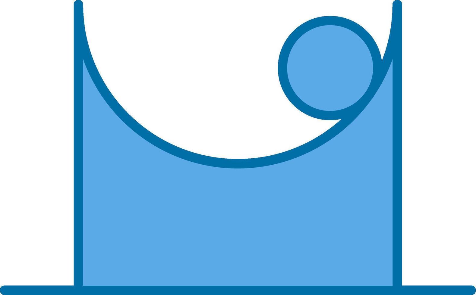 Friction Filled Blue  Icon vector