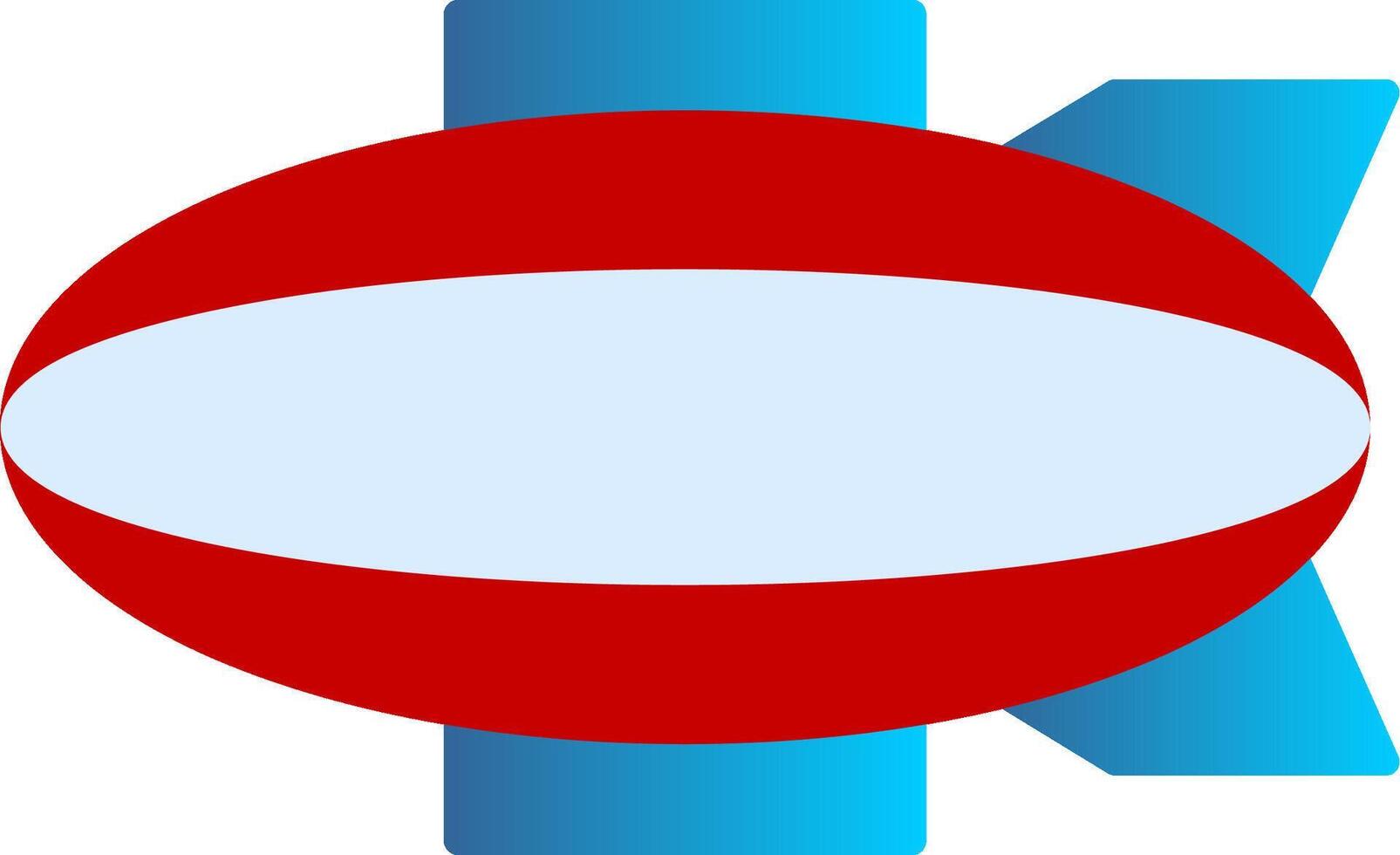 Blimp Flat Gradient  Icon vector