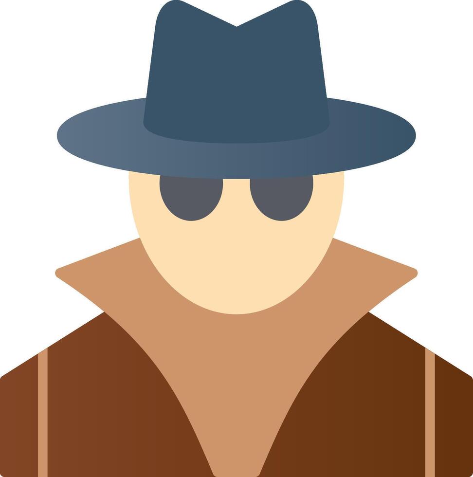 Spy Flat Gradient  Icon vector