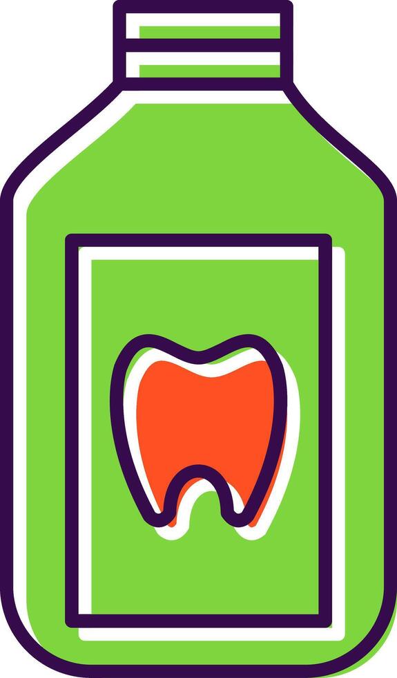 Mouthwash Filled  Icon vector