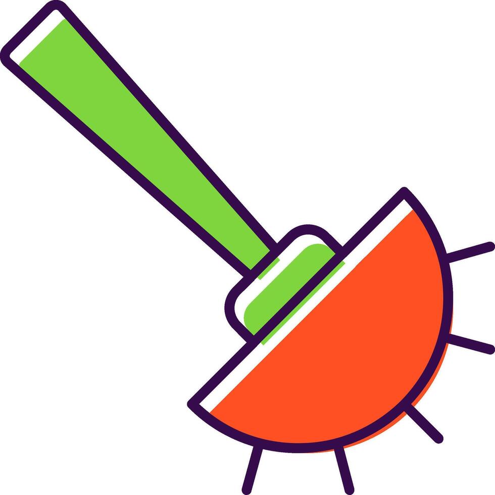 Toilet Brush Filled  Icon vector