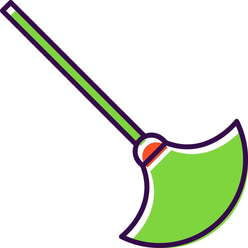 Duster Filled  Icon vector