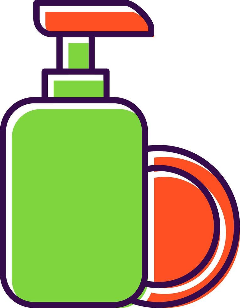 Dish Soap Filled  Icon vector