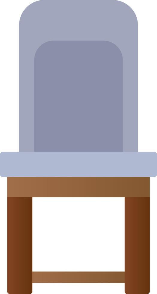 Dining Chair Flat Gradient  Icon vector