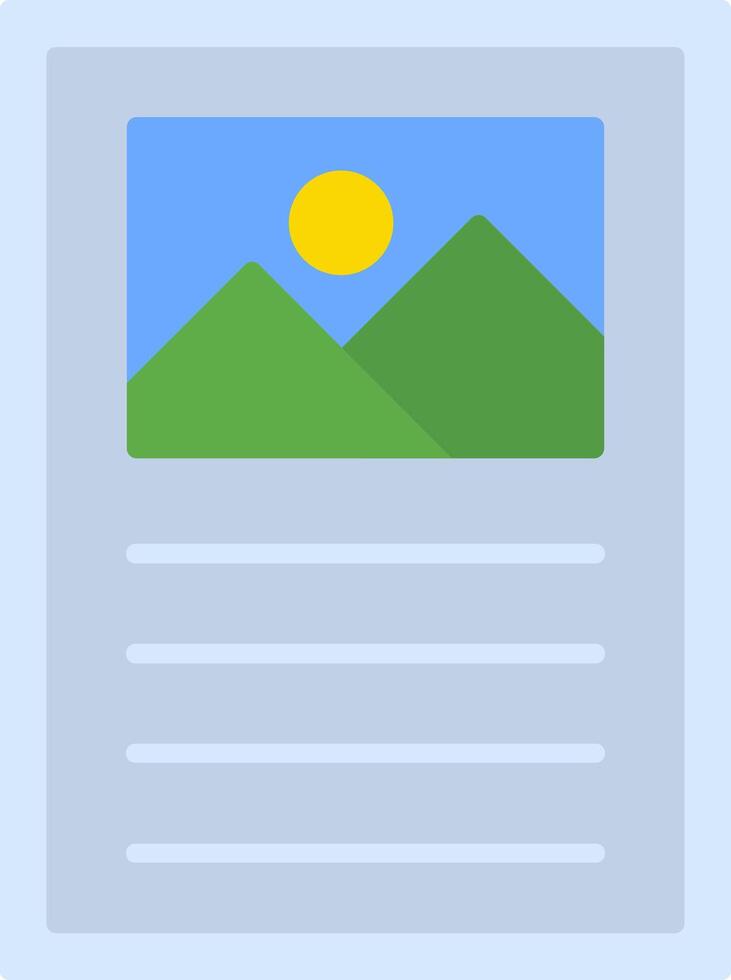 Poster Design Flat Gradient  Icon vector