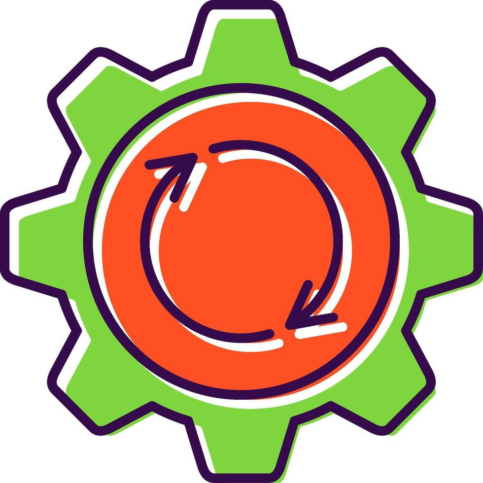 Recovery Filled  Icon vector