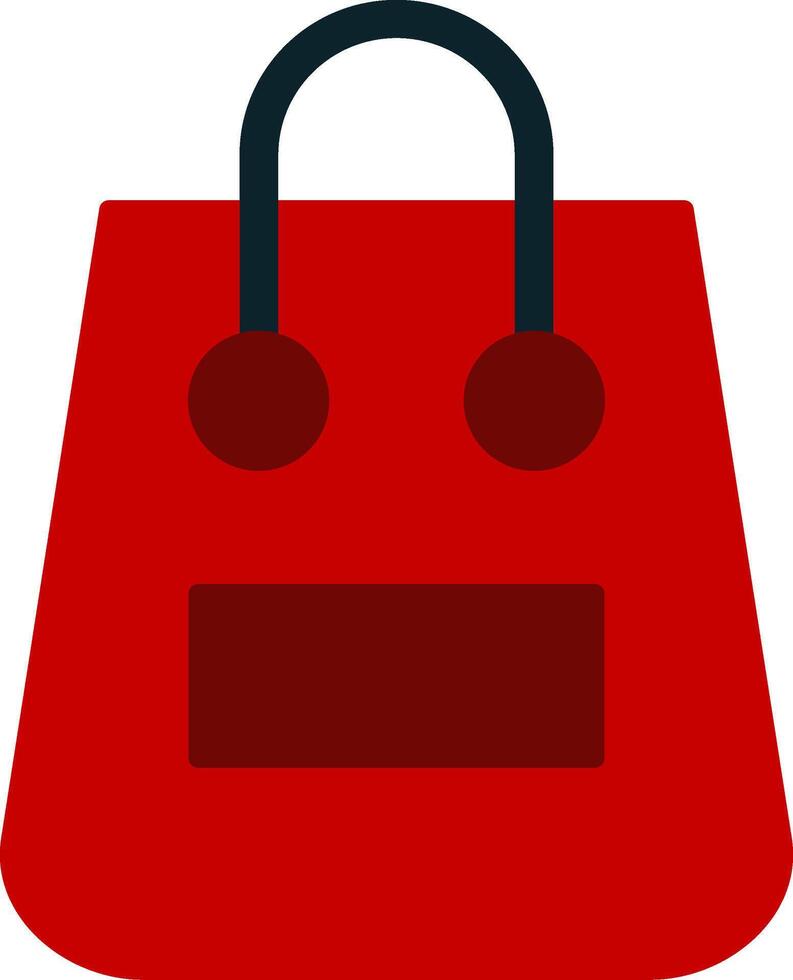 Shopping Bag Flat Gradient  Icon vector