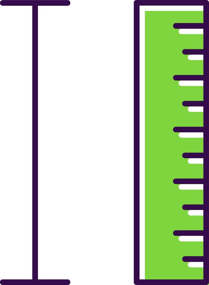 Measurement Filled  Icon vector