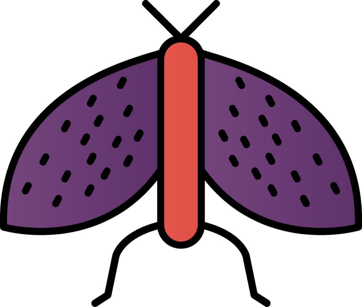 Insects Line Filled Gradient  Icon vector