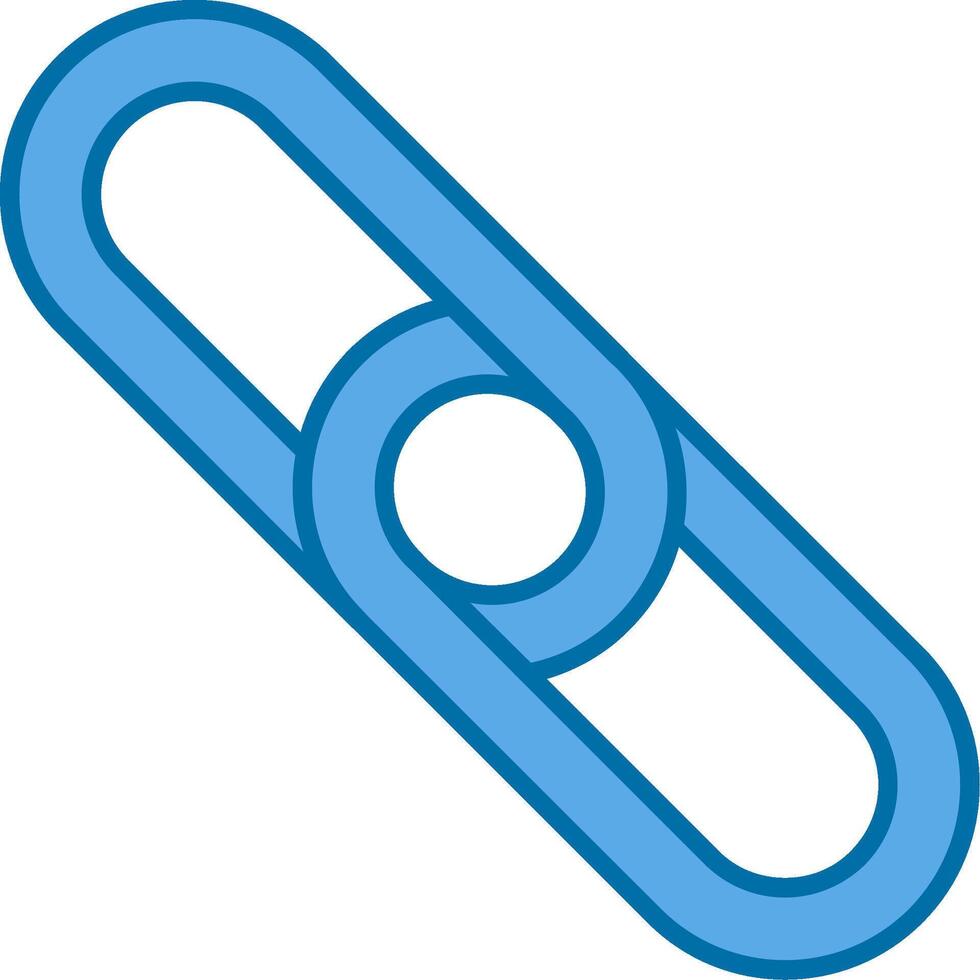 Backlink Filled Blue  Icon vector