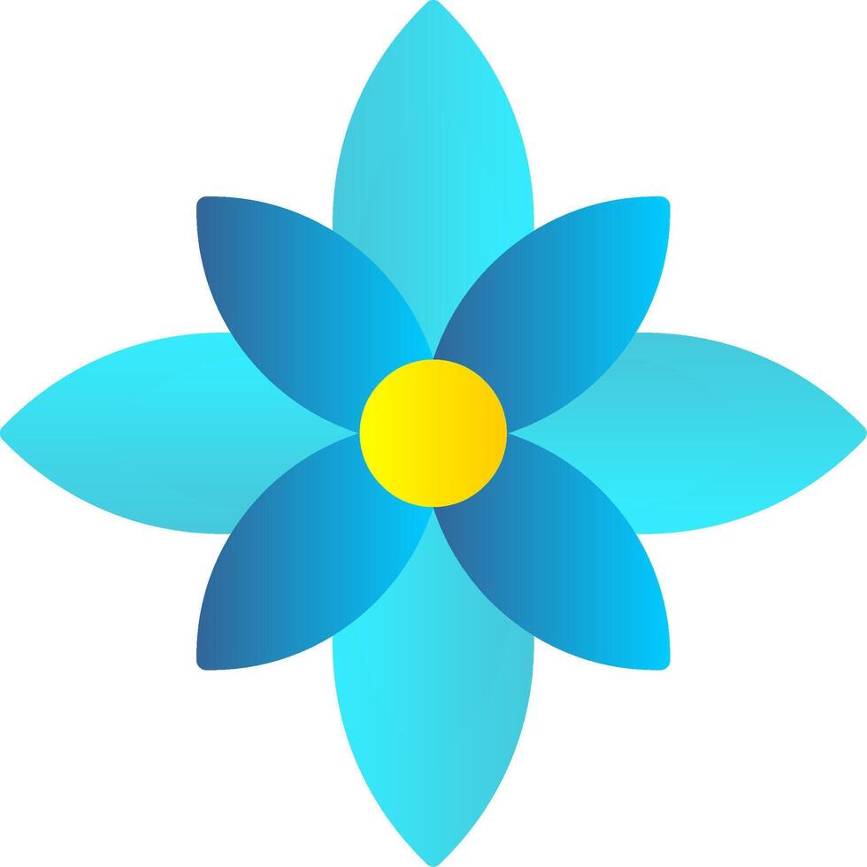 Poinsettia Flat Gradient  Icon vector