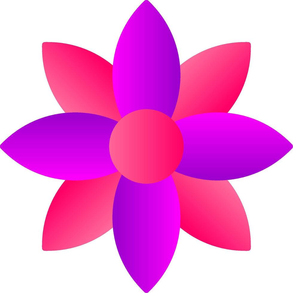 Dandelion Flat Gradient  Icon vector