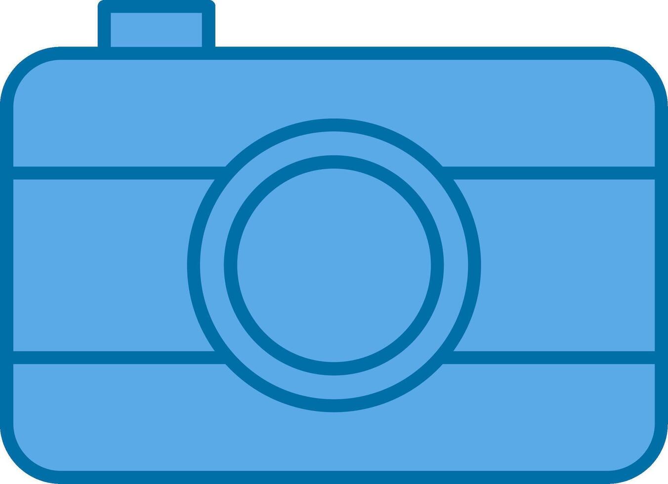 Old Came Filled Blue  Icon vector
