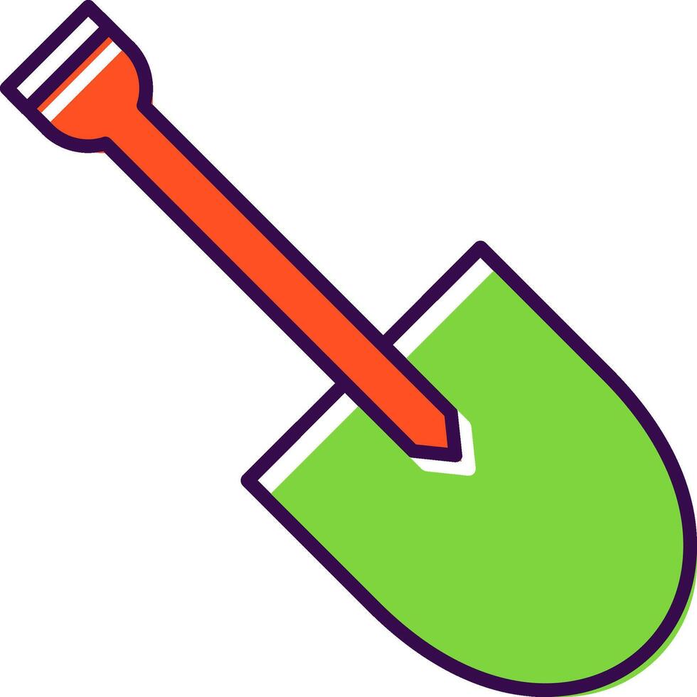 Shovel Filled  Icon vector