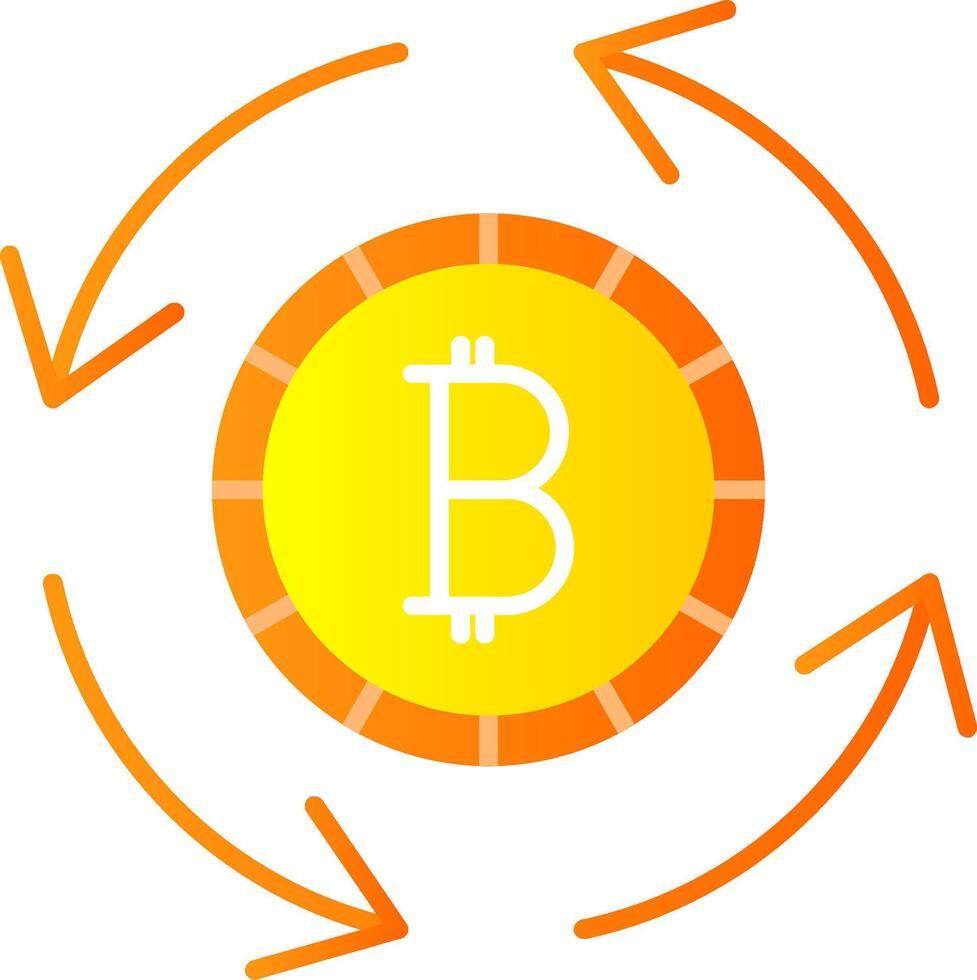 Circular Economy Flat Gradient  Icon vector