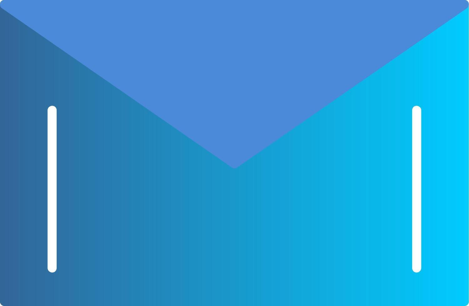 Mail Flat Gradient  Icon vector