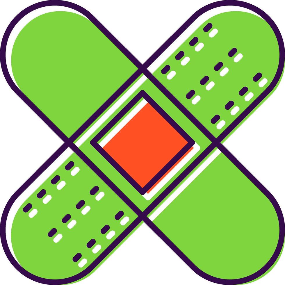 Bandage Filled  Icon vector