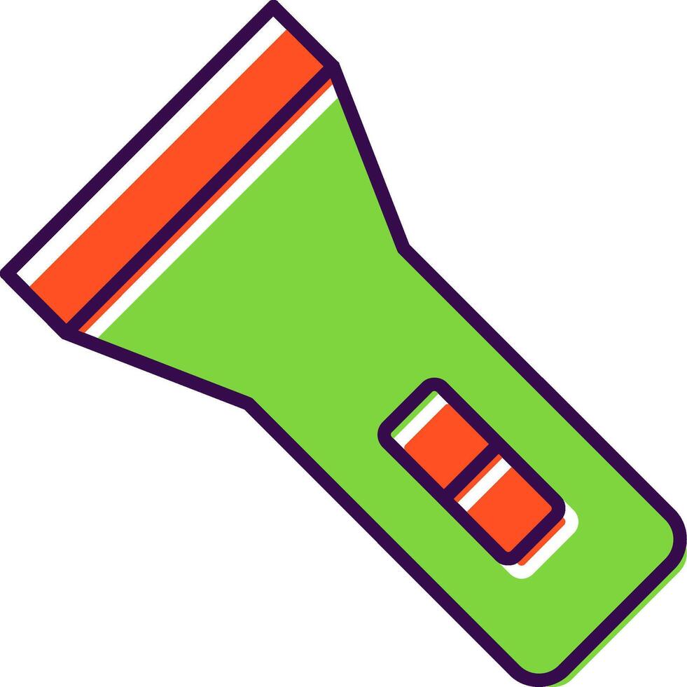 Torch Filled  Icon vector