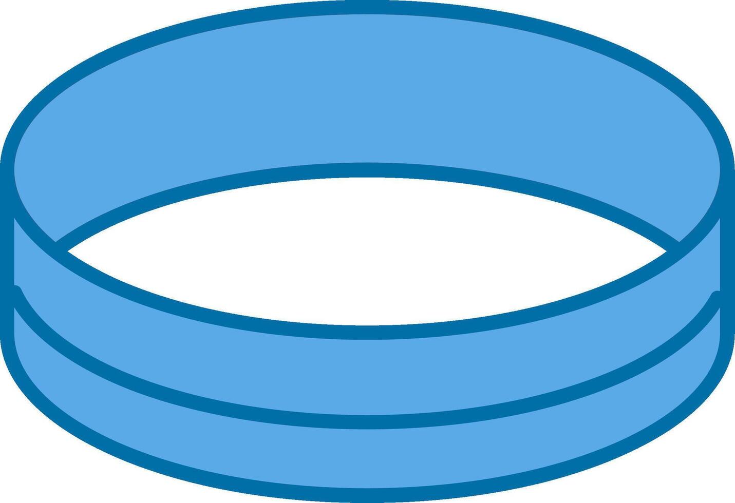 Bracelet Filled Blue  Icon vector