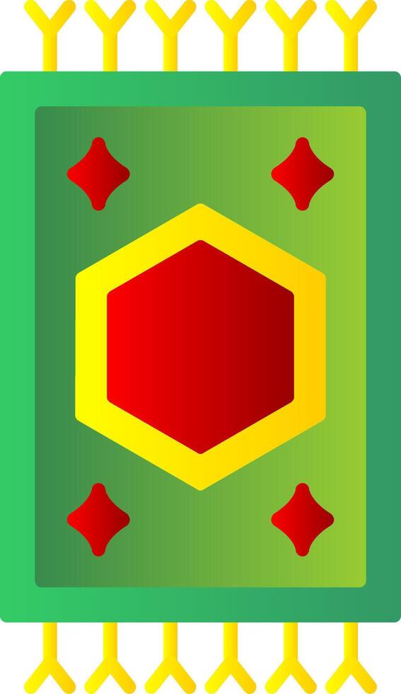 Carpet Flat Gradient  Icon vector