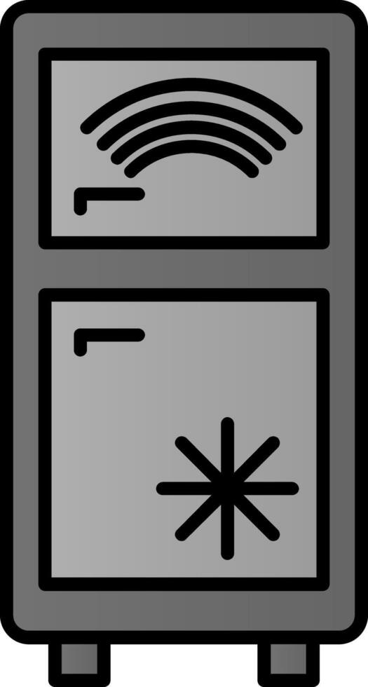 Smart Refrigerator Line Filled Gradient  Icon vector