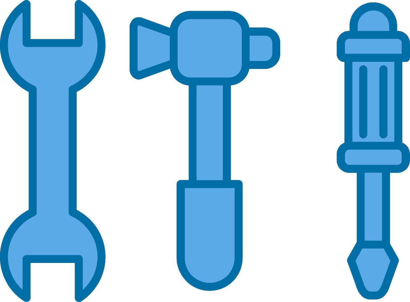 Tools Filled Blue  Icon vector