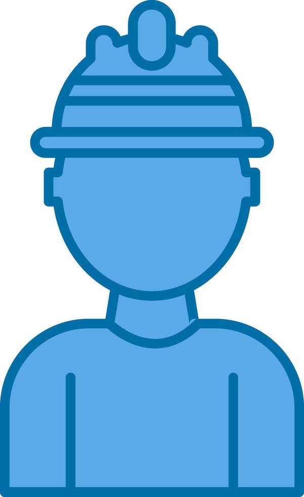 Labor Filled Blue  Icon vector