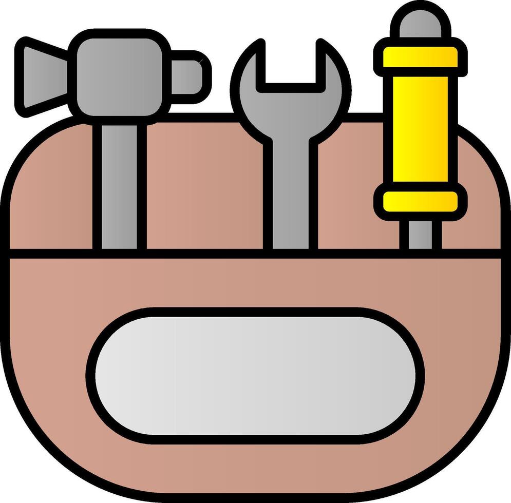 Toolkit Line Filled Gradient  Icon vector