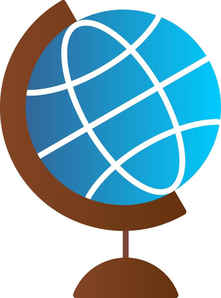 globo plano degradado icono vector