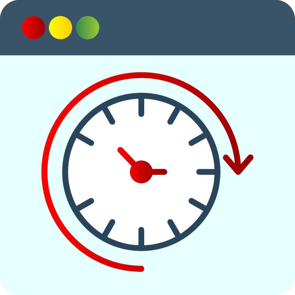 Routine Flat Gradient  Icon vector