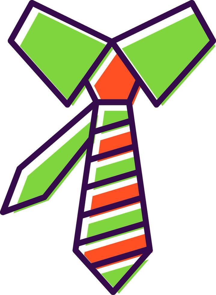 Tie Filled  Icon vector