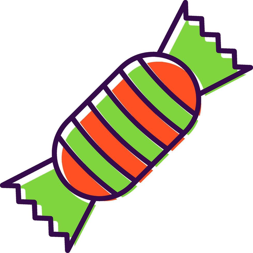 Toffee Filled  Icon vector