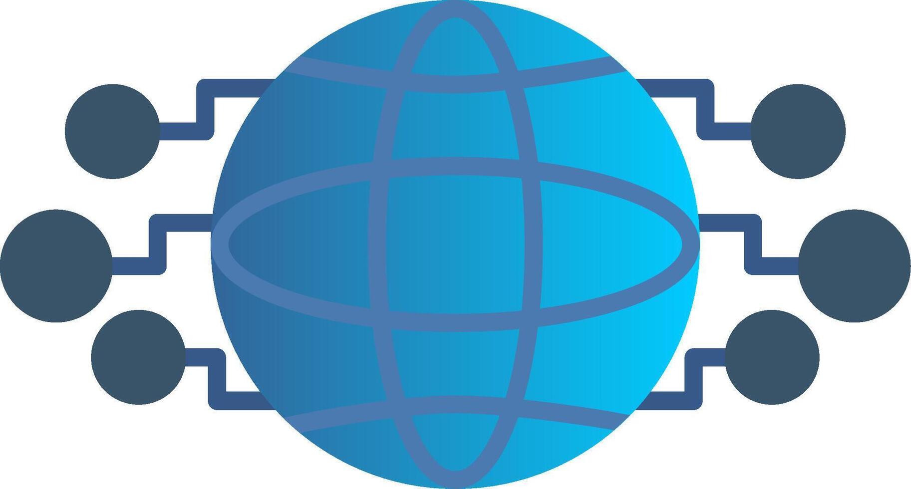 World Flat Gradient  Icon vector