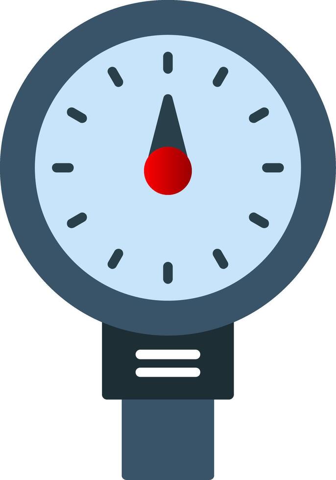 Meter Flat Gradient  Icon vector